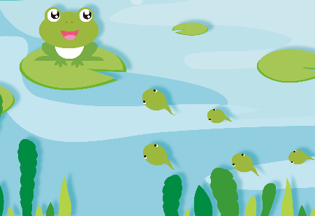 青蛙和小鱼儿的故事