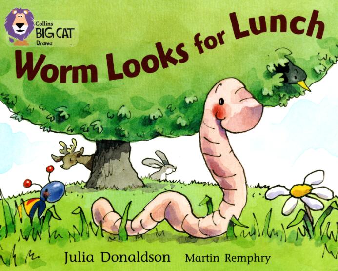 《Worm Looks for Lunch》大猫分级绘本pdf资源免费下载