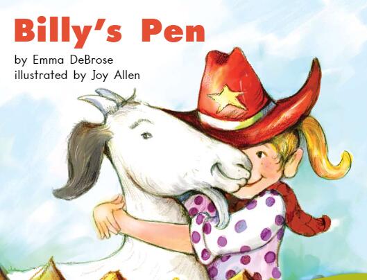 《Billy's Pen》英文绘本pdf资源免费下载