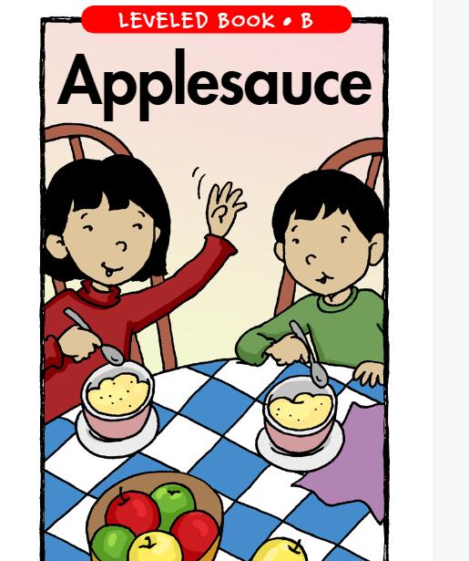 《Applesauce》RAZ分级英语绘本pdf资源免费下载