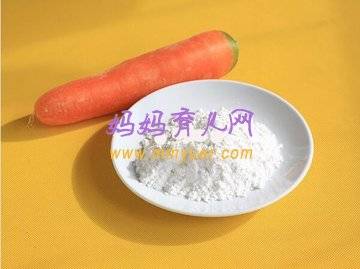 4-6个月宝宝辅食食谱——胡萝卜米粉的做法