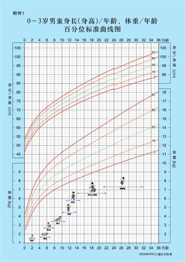 儿童体重曲线图 儿童身高体重曲线值多少正常