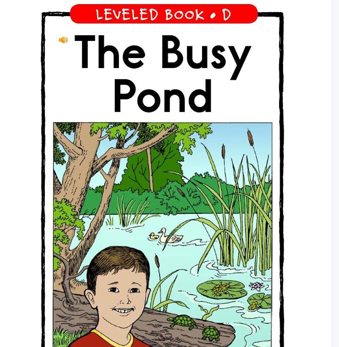 《The Busy pond》RAZ分级英文绘本pdf资源免费下载