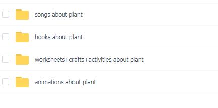 about plant关于植物的歌曲+动画+作业单+手工资源免费下载