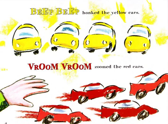 《Beep Beep,Vroom Vroom滴滴，呜呜》数学启蒙绘本pdf资源免费下载