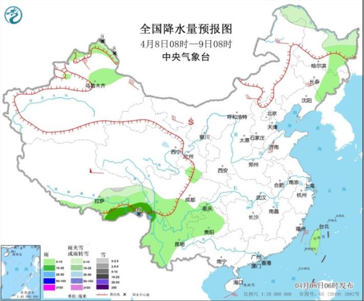 西藏云南贵州等仍有降雨 安徽山东等部分大雾弥漫