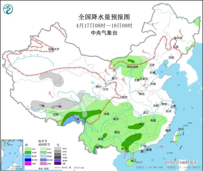 大风影响西北仍有沙尘 南海北部湾等大风显著