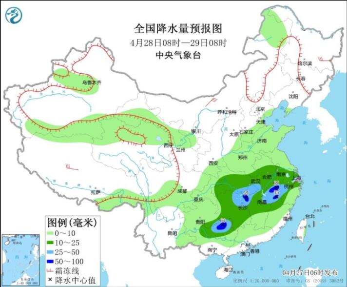 重庆湖南湖北等局部暴雨 西北等仍有大风沙尘天气