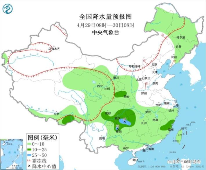 重庆湖南湖北等局部暴雨 西北等仍有大风沙尘天气