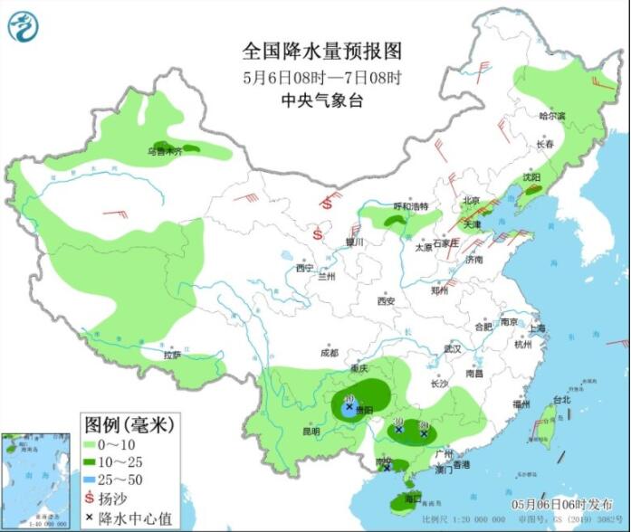 冷空气影响华北东北等气温低迷 并伴明显大风沙尘天气