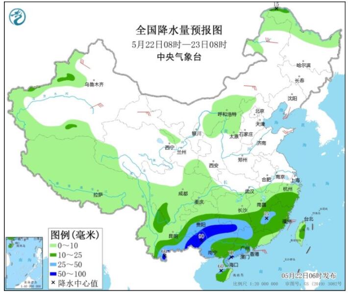 贵州云南等地有降雨天气 山西河南等地有高温