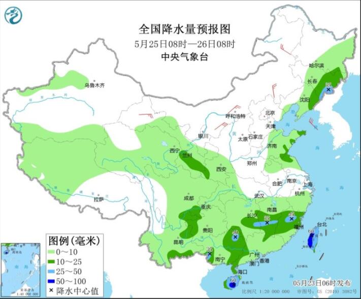 云南广西广东等部分地区暴雨 京津冀豫鲁等高温笼罩