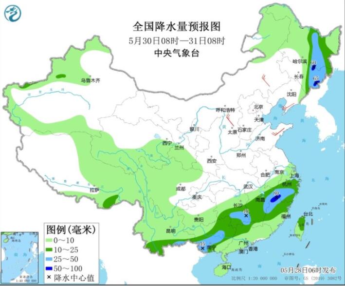 广东广西福建等局部大暴雨 河南京津冀等高温晴热