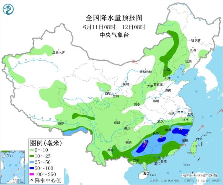 高考第3天广东福建仍有暴雨 河南安徽等有间歇性高温