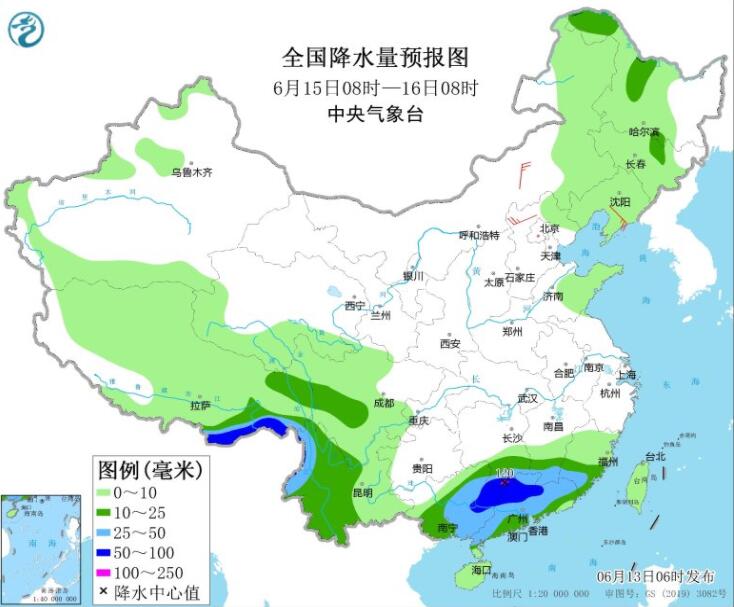 湖南福建广东等局部大暴雨 华北东北黄淮等强对流活跃