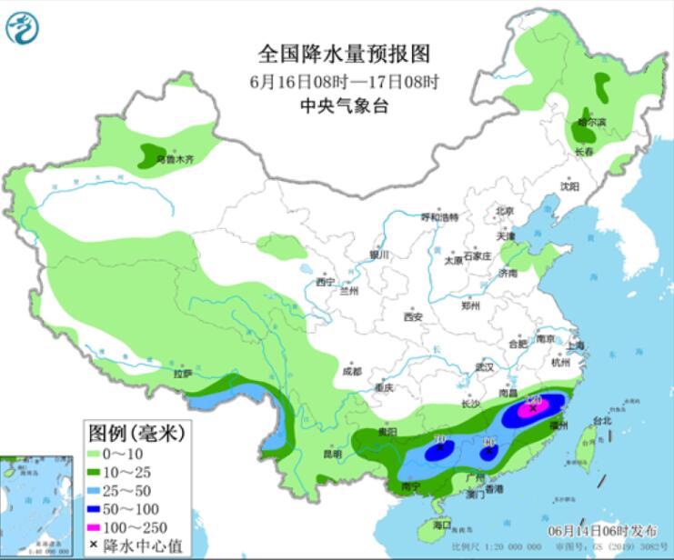 福建广东局地仍有大暴雨 东北华北黄淮等强对流多发