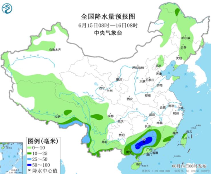 福建广东局地仍有大暴雨 东北华北黄淮等强对流多发