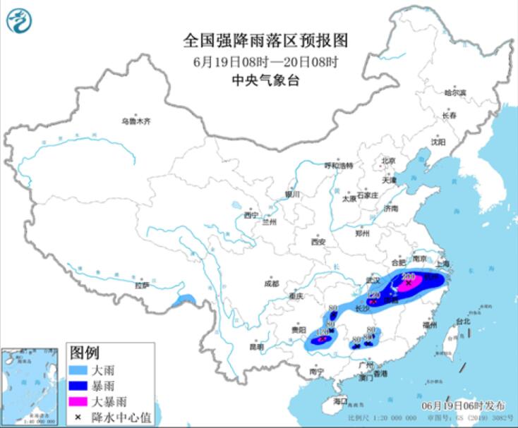 江南华南仍有暴雨伴强对流 华北黄淮等地高温天气持续