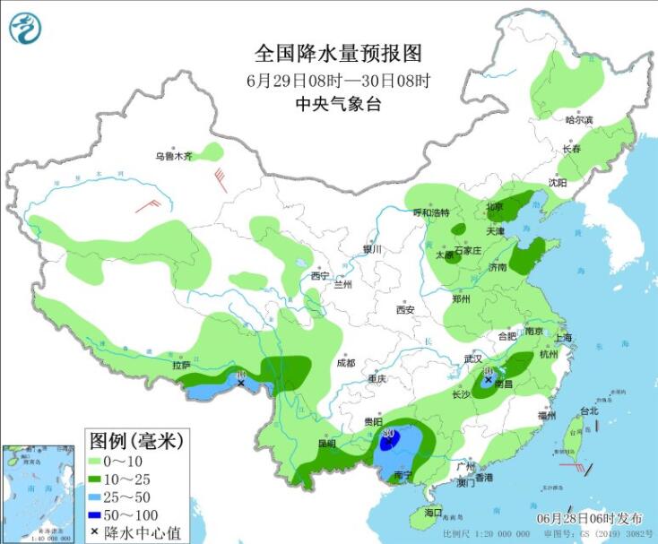 黑龙江吉林山东等局部暴雨 伴雷暴大风冰雹等强对流天气