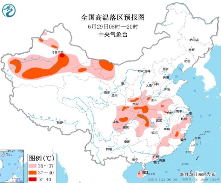 广西云南局部将现暴雨或大暴雨 陕西河南川渝等高温来袭