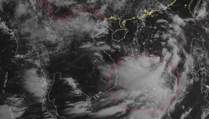 台风路径实时发布系统3号卫星云图 暹芭生成后最新云图发展