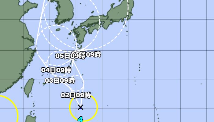 四号台风实时路径图最新追踪“艾利”台风最新走向路径图汇总