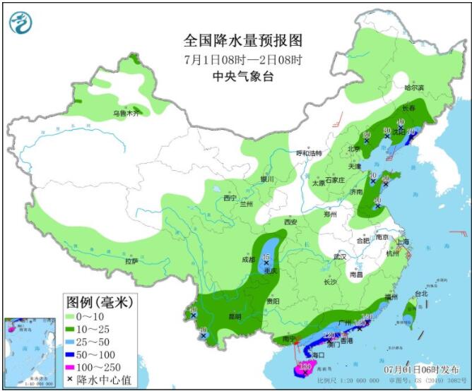 台风暹芭即将给华南带来强风雨 广东海南等或现特大暴雨