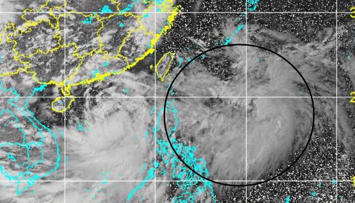 第4号台风胚胎今日卫星云图 台风“艾利”胚胎发展最新云图
