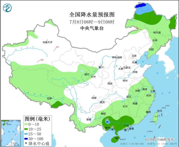 两广黑吉辽等有大到暴雨 高温“炙烤”新蒙陕甘宁