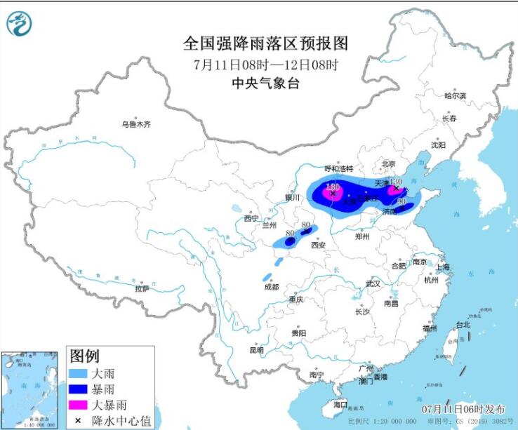 陕西四川山西等暴雨或大暴雨 部分地区伴雷暴冰雹等强对流