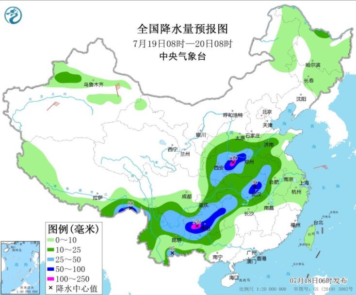 云贵川渝等有强降雨过程 南方多地高温暂缓