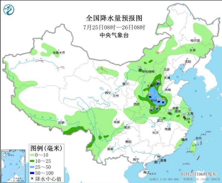 浙江福建江西等高温可超40℃ 陕西河北河南等迎明显降雨