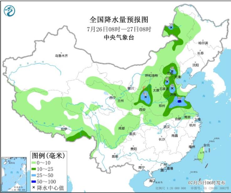 浙江福建江西等高温可超40℃ 陕西河北河南等迎明显降雨