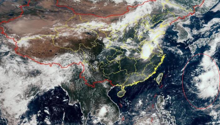 台风路径实时发布系统5号卫星云图 2022台风桑达胚胎云图追踪