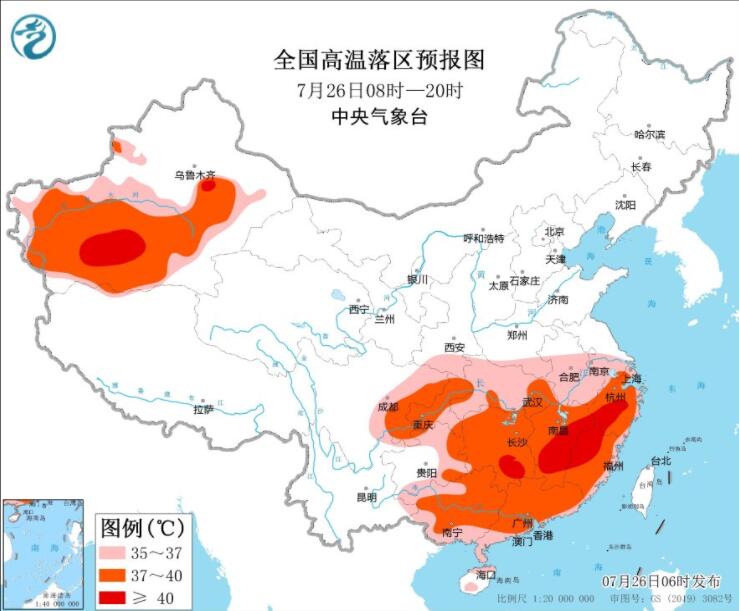 浙江福建等高温依然凶猛 西北华北东北等有明显降雨