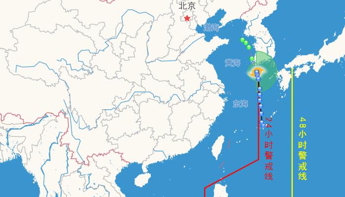 2022年第6号台风翠丝最新路径动向图 台风路径实时发布系统六号路径