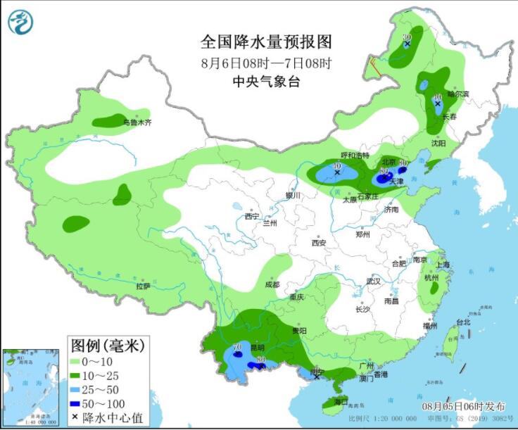 东北内蒙古等局部仍有大暴雨  华南江南高温将有所缓解