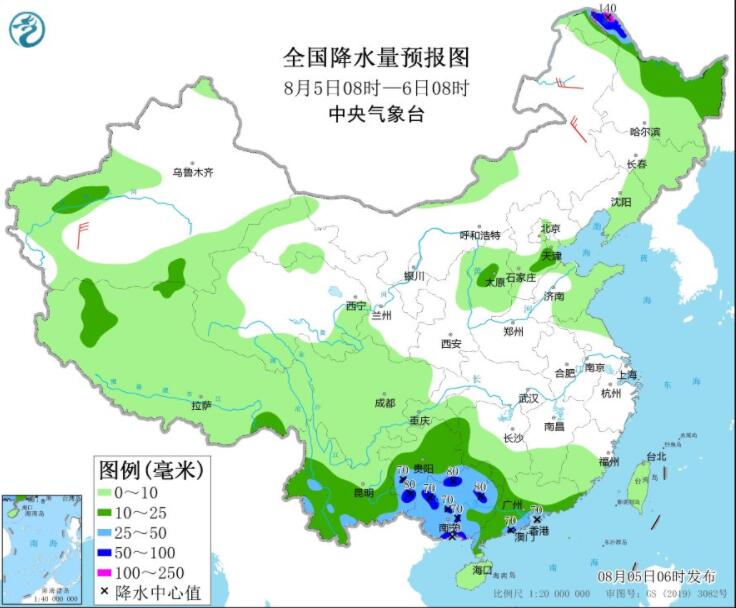 东北内蒙古等局部仍有大暴雨  华南江南高温将有所缓解