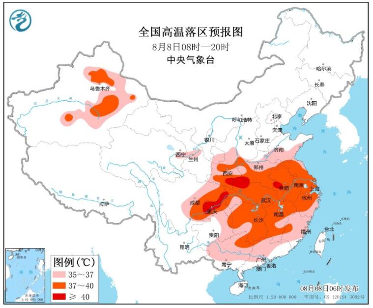 陕西陕西等地有降雨天气 江南四川等地持续有高温