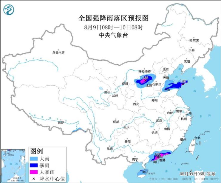 陕晋冀鲁等有暴雨或大暴雨 江南四川等依然高温笼罩