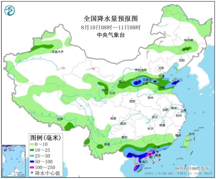 第7号台风木兰最新路径图发布 台风木兰给广东海南等地带来强风雨