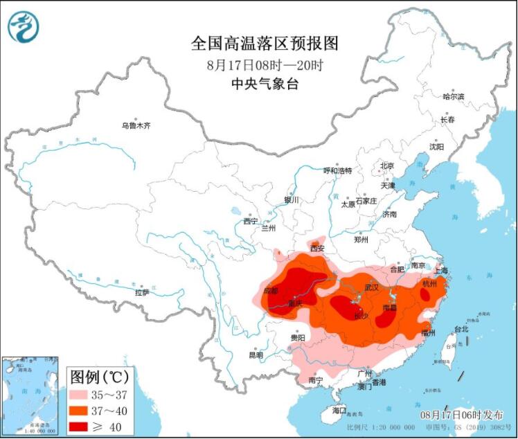 川渝湘赣浙高温仍能达40℃+ 西北华北东北等有较强降雨