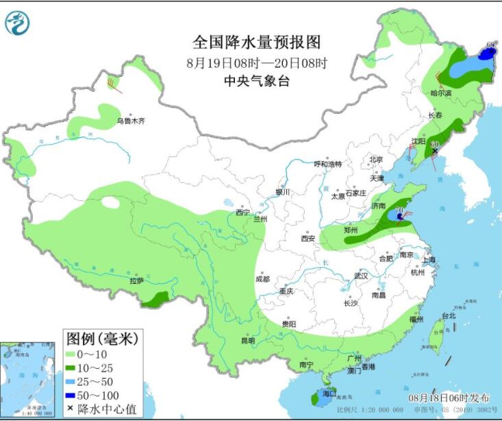 北京河北天津辽宁等有大到暴雨 四川重庆浙江等依然热浪汹涌