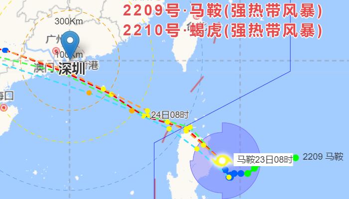 2022台风路径最新消息 马鞍将于明日进入南海蝎虎对我国无影响