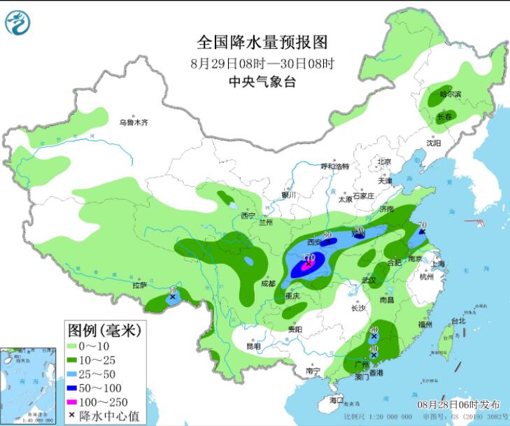 四川陕西部分地区局地大暴雨 重庆湖南浙江等高温依旧