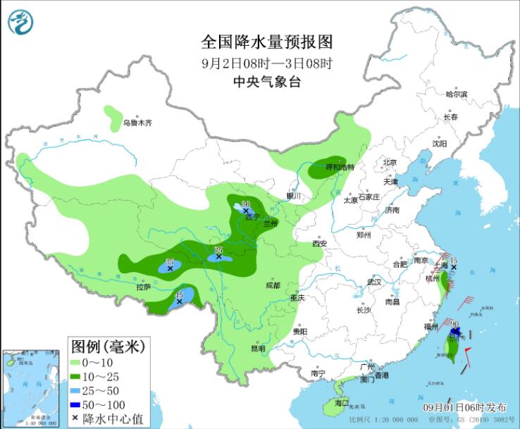 “轩岚诺”将为闽浙等带来较强降雨 青海局部或现雨夹雪或雪