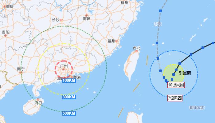 广东台风今天最新消息：“轩岚诺”外围和副高将联合影响广东