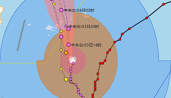 浙江台风路径实时发布系统11号 受台风“轩岚诺”影响浙江局地有大暴雨