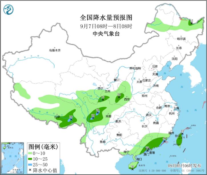 江浙沪仍受“轩岚诺”影响 西藏内蒙古部分地区暴雨