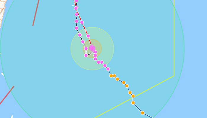 2022年12号台风梅花现在位置在哪里 温州台风网12号台风路径实时发布系统